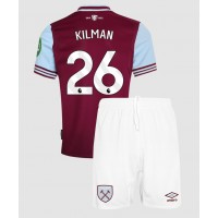 Camiseta West Ham United Max Kilman #26 Primera Equipación Replica 2024-25 para niños mangas cortas (+ Pantalones cortos)